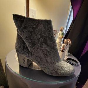 Grey Suede Ankle Boots